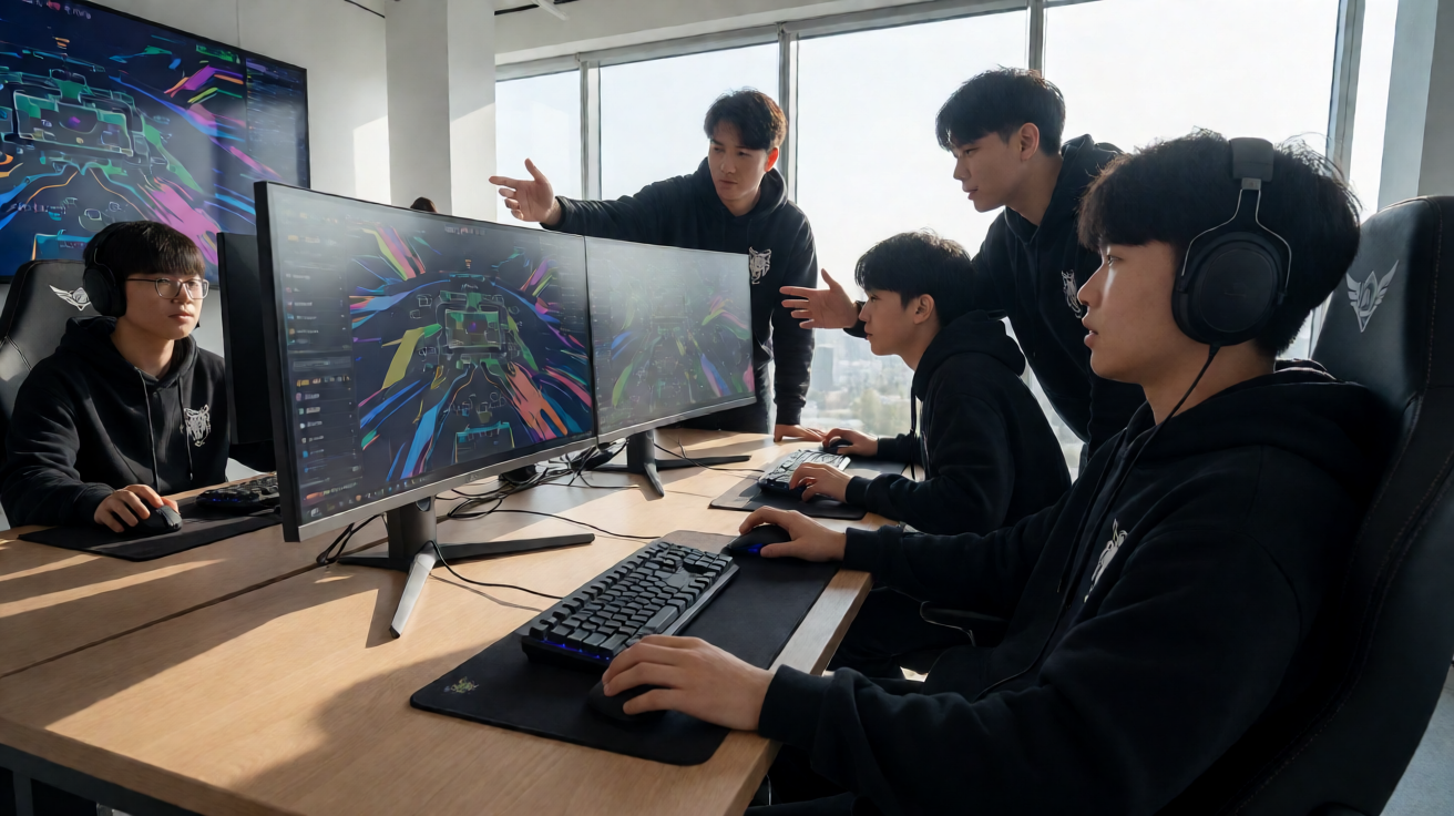 战术射击类电竞游戏竞技画面
